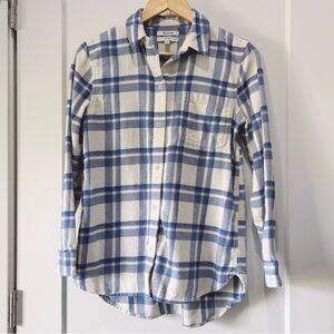 Madewell Flannel Classic Ex-Boyfriend Shirt in Akiva Plaid size S